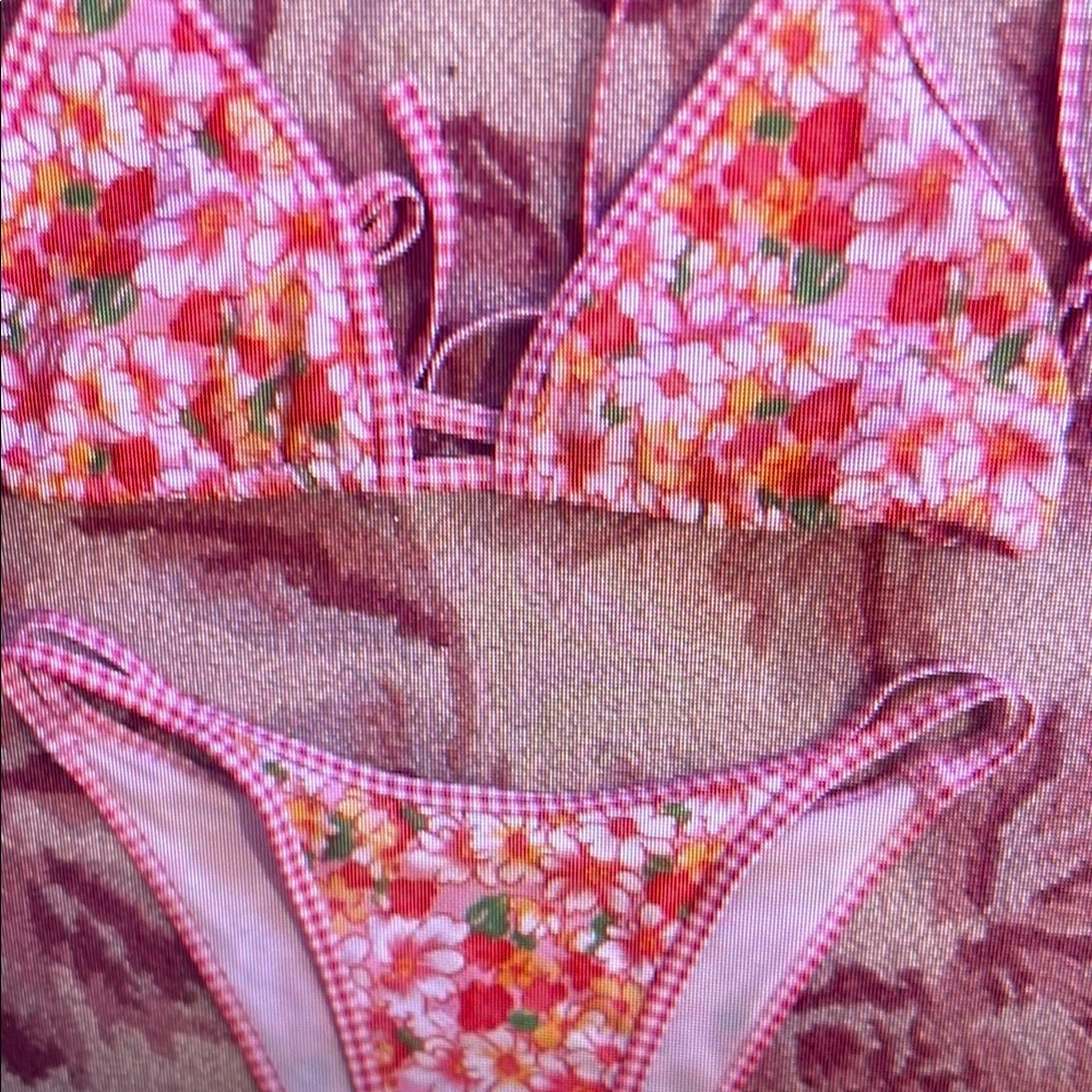Floral Pink Bikini Set